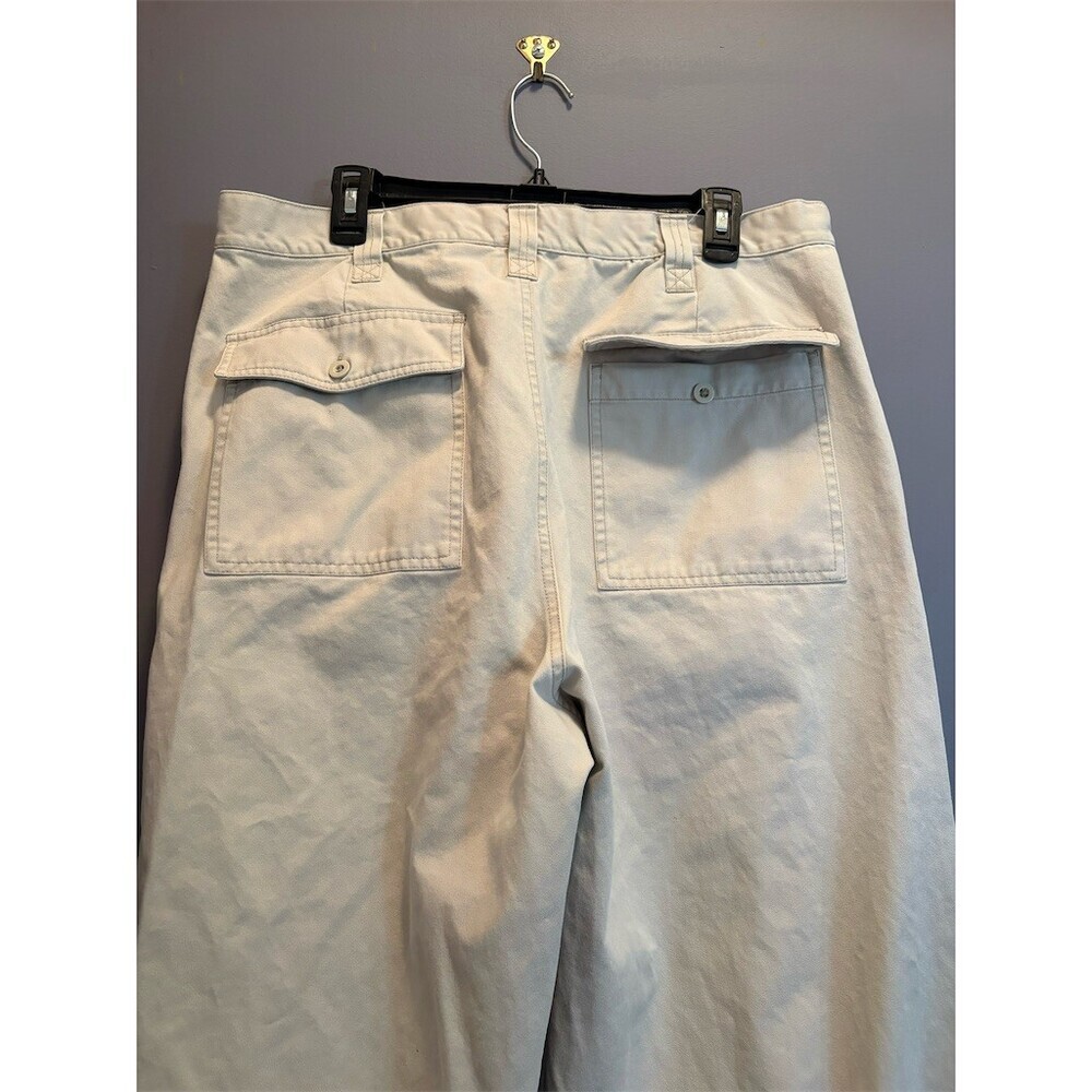 Old Navy Utility Pants Mens 36x34 Beige Khaki Straight Leg Workwear - Picture 6 of 10